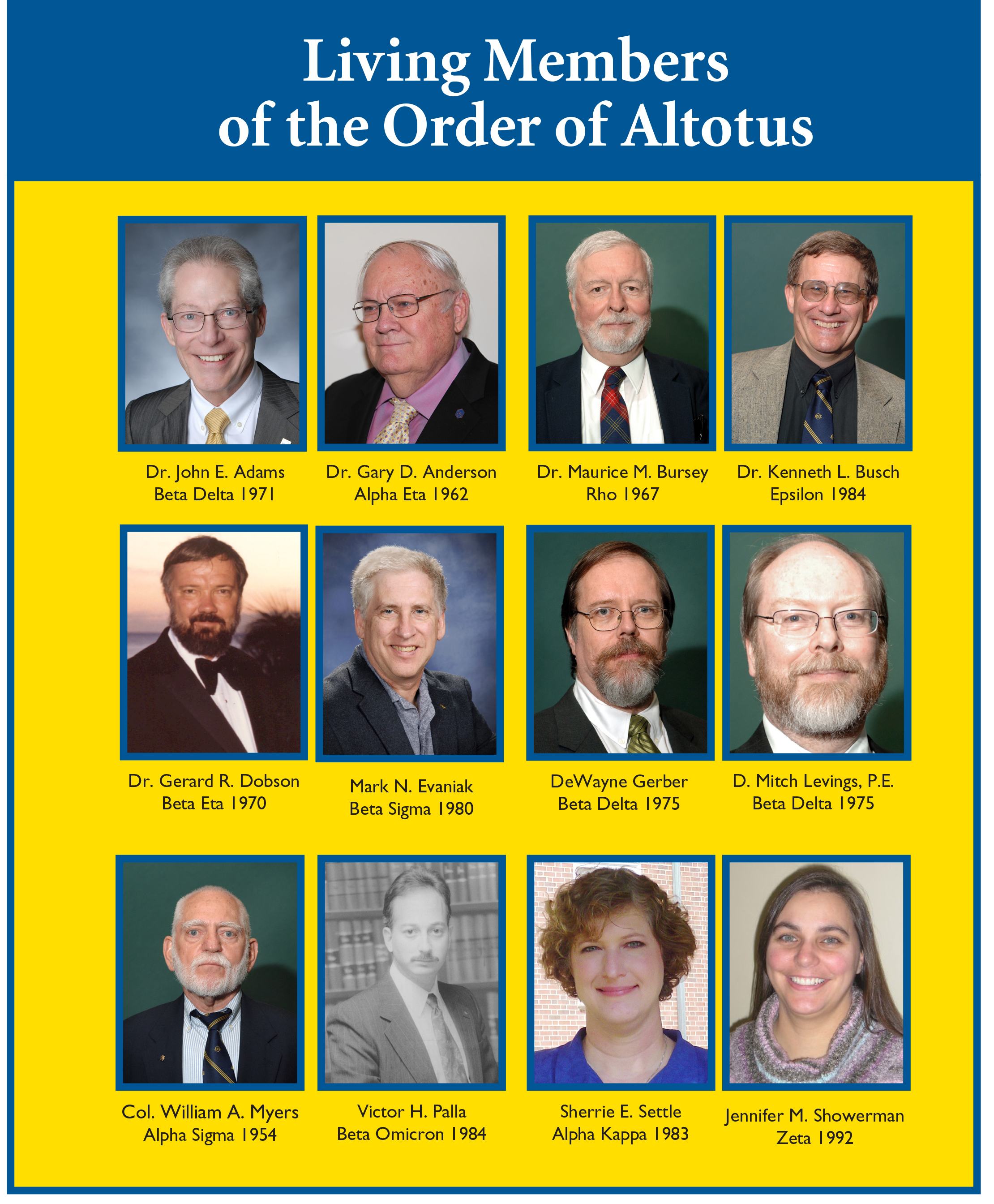 photos of living members of the Order of Altotus