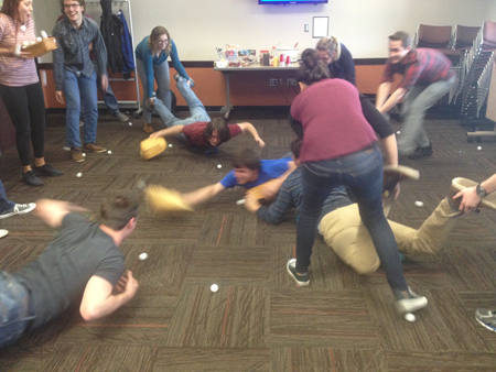 Beta Members Playing Hungry Hungry Hippos
