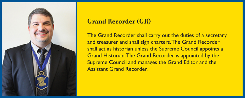 Grand Recorder Job Description